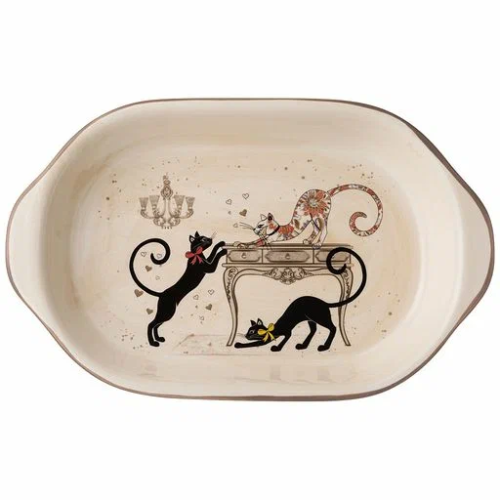 AGNESS Парижские Коты блюдо 28*17,5*4,5см 358-1731